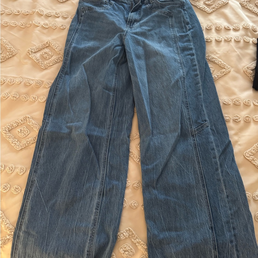 Stylish Blue Wide Leg Women's Jeans